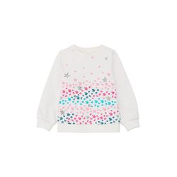 s.Oliver Red Label Sweatshirt mit floralem Print - weiß (0210)