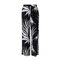 comma Relaxed: Hose mit All-over-Print  - schwarz/weiß (99A9)