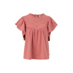 Q/S designed by T-shirt with lace insert - orange (2069)
