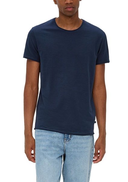 Q/S designed by Pure cotton t shirt  - blue (5852)