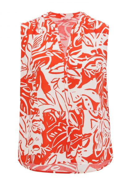 s.Oliver Red Label Viscose blouse with gathering  - orange (25A0)