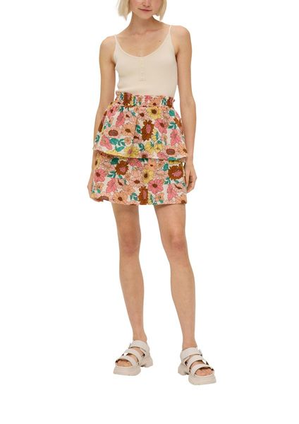 Q/S designed by Pure cotton mini skirt   - beige (08A0)