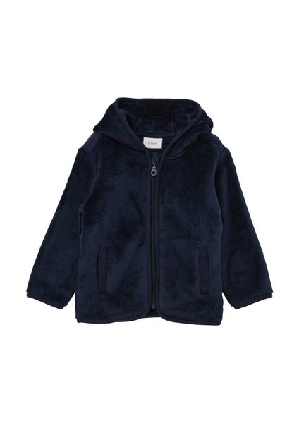 s.Oliver Red Label Hooded jacket in teddy plush - blue (5952)