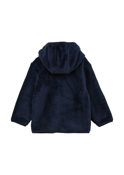 s.Oliver Red Label Hooded jacket in teddy plush - blue (5952)