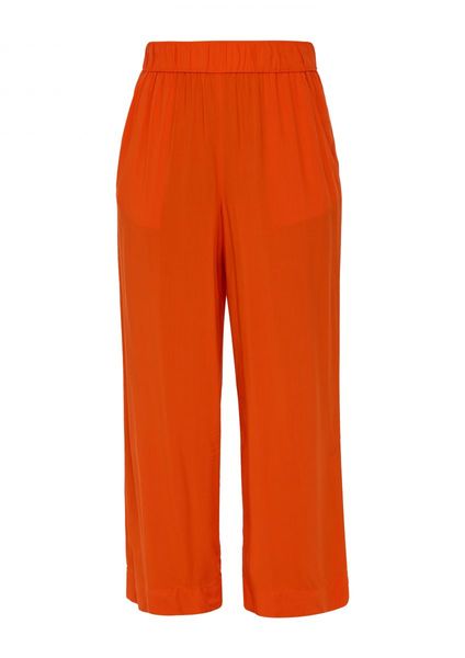 s.Oliver Red Label Relaxed: pants made of viscose  - orange (2550)