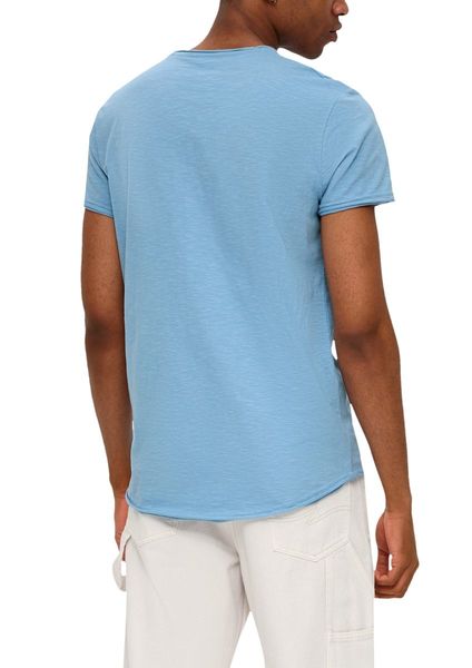Q/S designed by Pure cotton t shirt  - blue (5196)