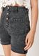 Q/S designed by Regular: Denim shorts with patch pockets - gray (98Z6)