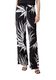 comma Relaxed: pants with all-over print  - black/white (99A9)