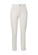 comma Slim : pantalon en mélange de coton  - blanc (0120)