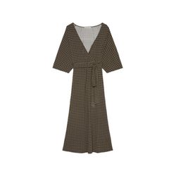 Marc O'Polo Jersey wrap dress with allover print - brown (G23)