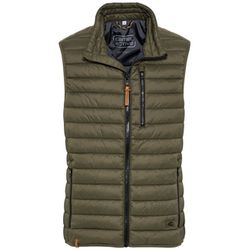 Camel active Quilted vest with stand up collar - green (93)