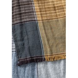 Camel active Fine woven scarf - yellow/brown/blue (47)