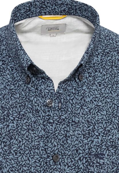 Camel active Shirt with floral pattern - blue (47)