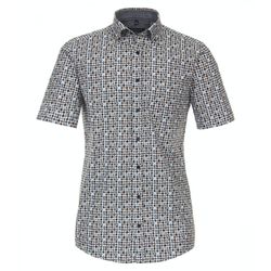 Casamoda Casual shirt with short sleeves - brown/blue (100)
