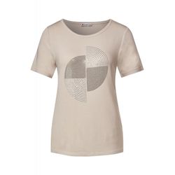 Street One T-shirt avec imprimé artwork - beige (24955)