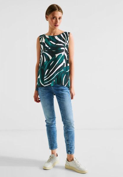 Street One Blouse top with print - green (34957)
