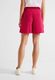 Street One Paperbag Viscose Shorts solid - red (14956)