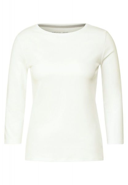 Cecil Basic Shirt in Unifarbe - weiß (13474)