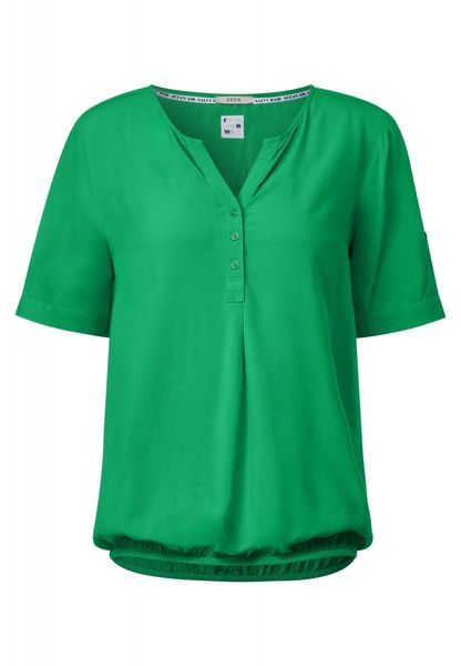 Cecil T-shirt tunique en couleur unie - vert (14794)