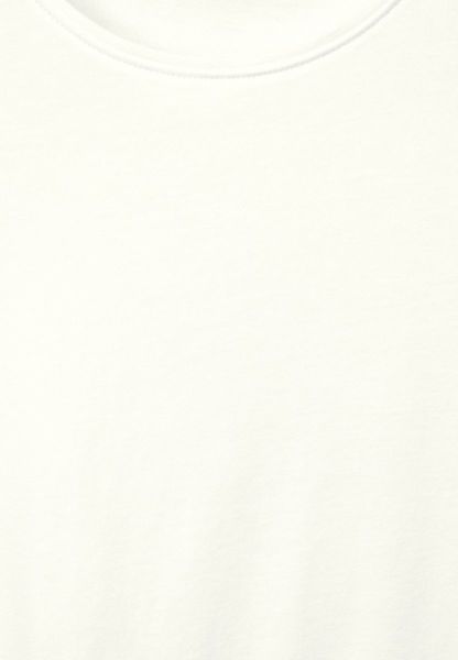 Cecil T-Shirt in Unifarbe - weiß (13474)