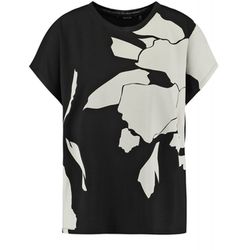 Taifun Shirt with print - black (01102)