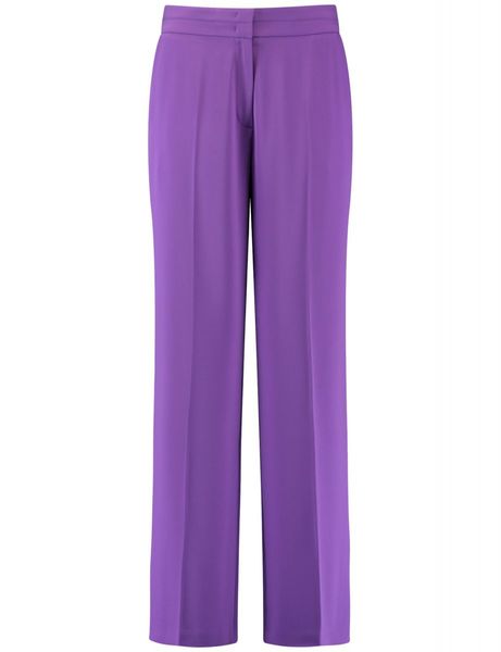Gerry Weber Collection Flowing trousers with creases - purple (30904)