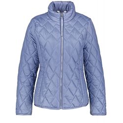 Gerry Weber Edition Quilted jacket with decorative piqué pattern - blue (80441)