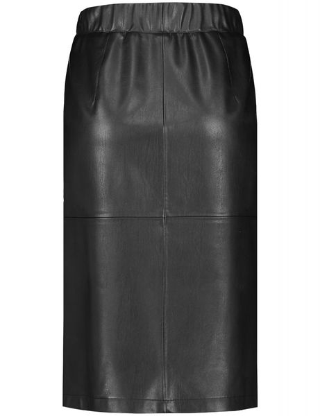 Gerry Weber Edition Leather-look skirt - black (11000)