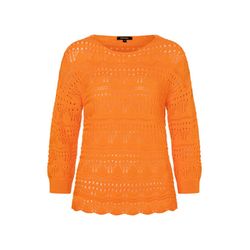 More & More Pullover mit Ajourmuster - orange (0422)
