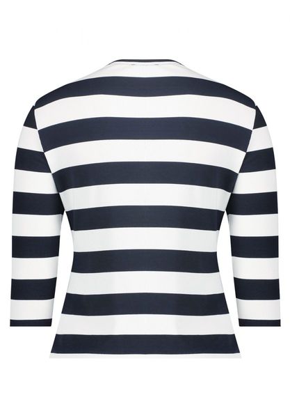 Betty Barclay Cardigan façon t-shirt - blanc/bleu (8813)