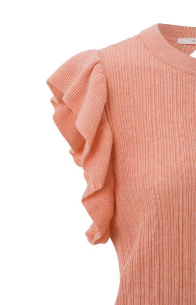 Yaya Pullover mit Flügelärmeln - pink/orange (51520)