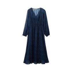 Tom Tailor Denim Robe portefeuille midi - bleu (32411)