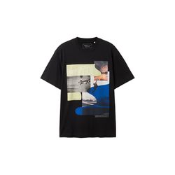 Tom Tailor Denim T-shirt with printed photo - black (29999)