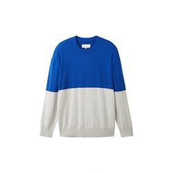 Tom Tailor Denim Color block knit jumper - blue (32753)