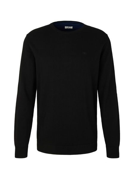 Tom Tailor Pull tricoté simple - bleu (29999)