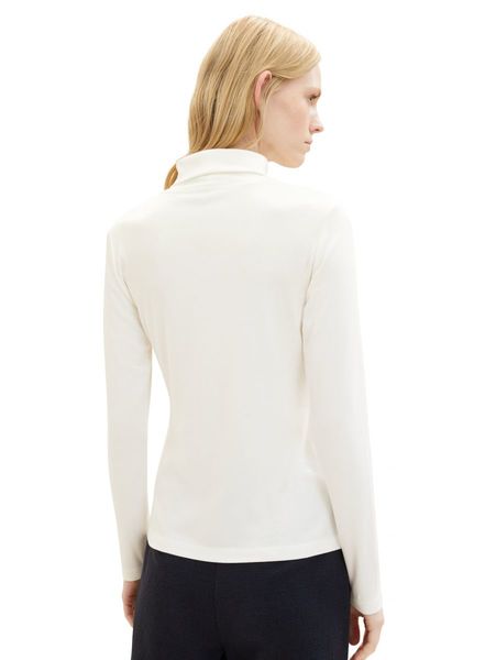 Tom Tailor Long sleeve shirt with turtleneck - white (10315)