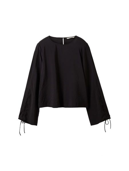 Tom Tailor Denim Blouse with lacing - black (14482)