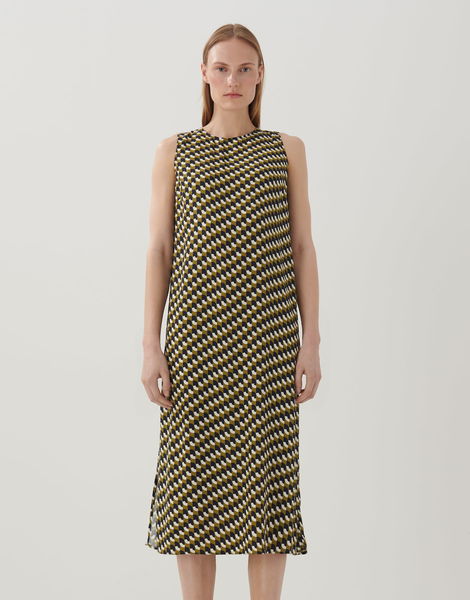 someday Print dress - Qariel - black/green (30018)
