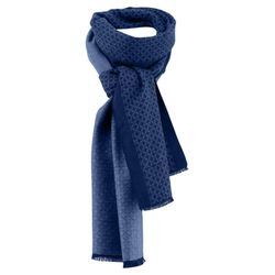 Fynch Hatton Patterned scarf - blue (603)