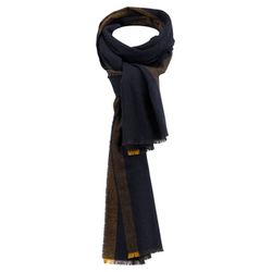 Fynch Hatton Soft scarf made from recycled material - brown/blue (685)