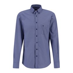 Fynch Hatton Superior print shirt - black/blue (680)