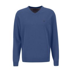 Fynch Hatton V-neck sweater - blue (603)