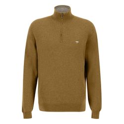 Fynch Hatton Sweater with zipper - brown (843)