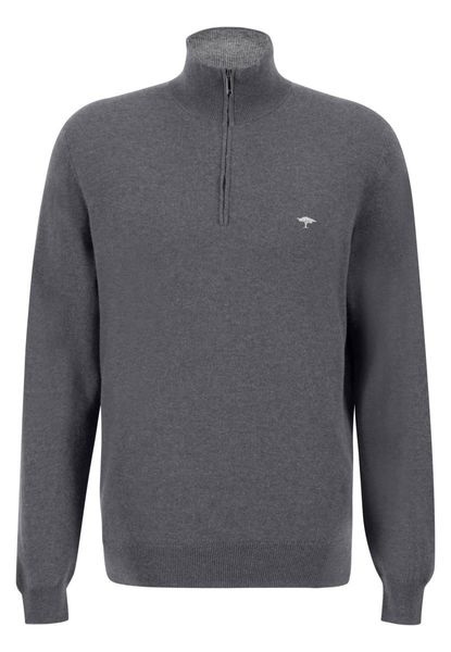 Fynch Hatton Sweater with zipper - gray (936)