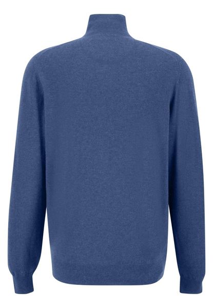 Fynch Hatton Sweater with zipper - blue (603)
