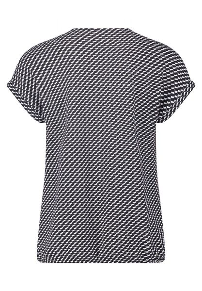 Betty & Co Casual T-shirt - black/white (9812)