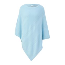 s.Oliver Red Label Knitted poncho in a viscose blend   - blue (5081)