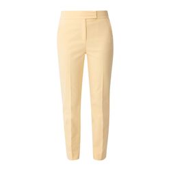 s.Oliver Black Label Regular fit: trousers with pressed pleats - yellow (1603)