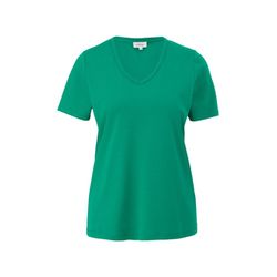 s.Oliver Red Label T-Shirt aus Baumwolljersey - grün (7646)