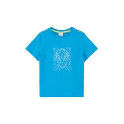 s.Oliver Red Label T-shirt avec impression sur le devant - bleu (6431)